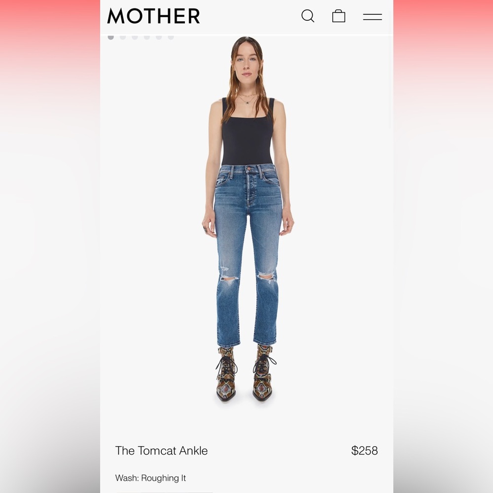 Mother Tomcat Ankle Jeans size 24
